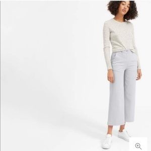 Everlane wide leg crop grey small